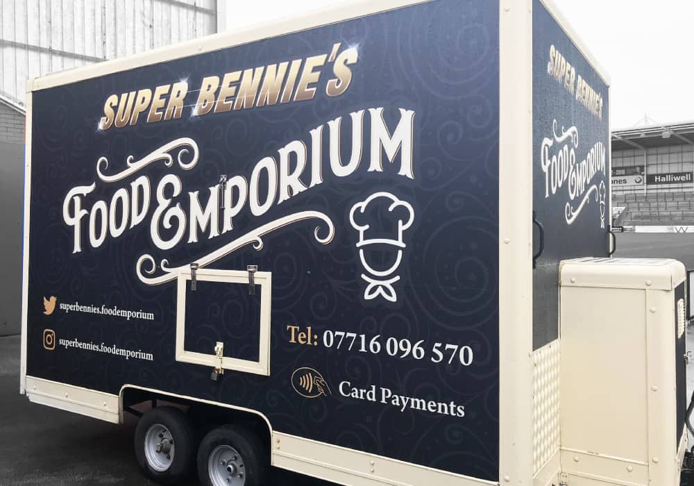 Supper Bennies Food Emporium Catering Van Graphics