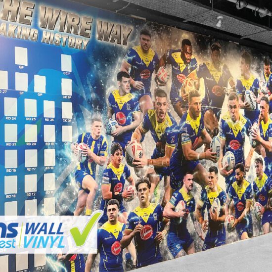 Warrington Wolves Wall Vinyl Player Montage